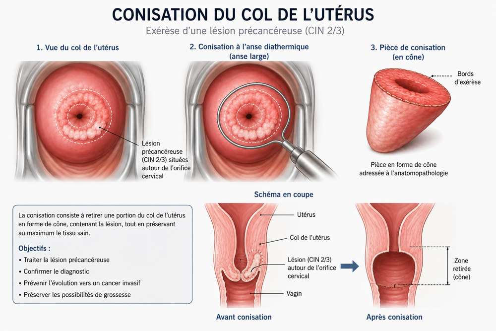 Conisation à l'anse diathermique