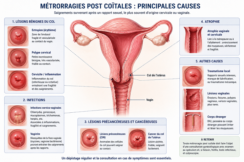 Métrorragies post coïtales Métrorragies post coïtales