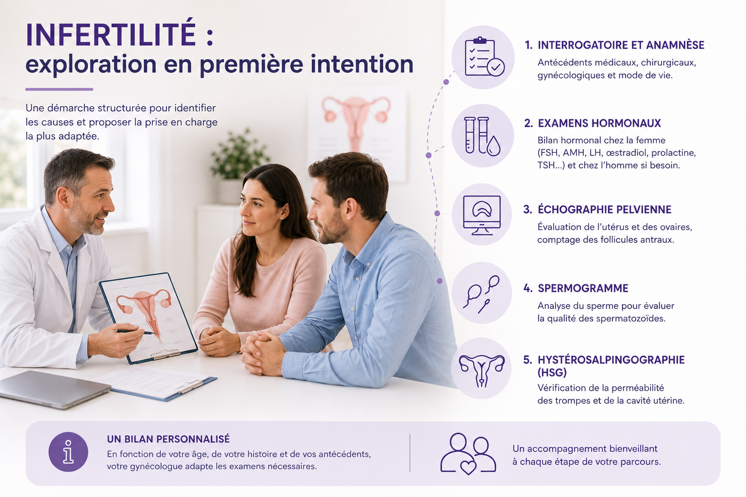 Infertilité : Exploration en premiere intention